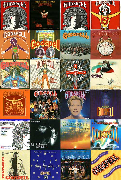 Godspell Vinyl Long Playing Record Albums Cover Montage