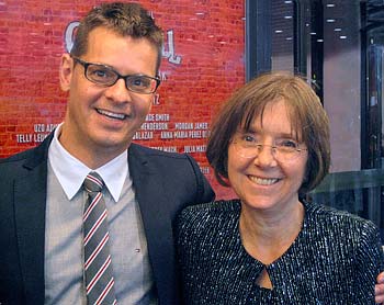 Michael Holland and Carol de Giere at the Godspell 2011 opening night on Broadway