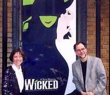 Carol de Giere and Gregory Maguire at Wicked opening 2003